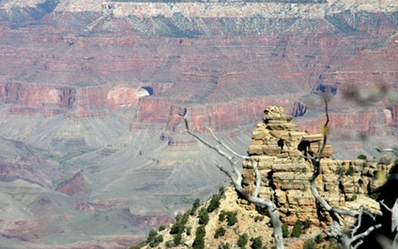 Stunning view of the canyon and surrounding landscape from the South Rim.