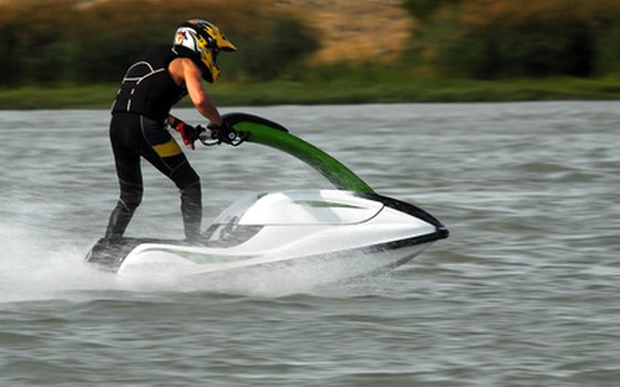 West Point Lake has jet skis for rent or campers can bring their own.