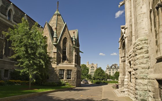 McGill University in Montreal gives testament to the old-world feel of the city.