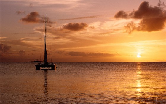 Catamaran at Sunset