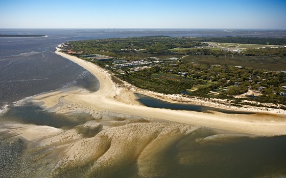 Aerial view of St. Simons island.