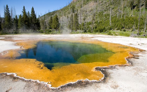 Yellowstone is known for its natural hot springs.