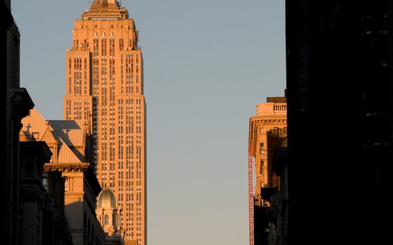 The Empire State Building rose from the ground in less than two years.