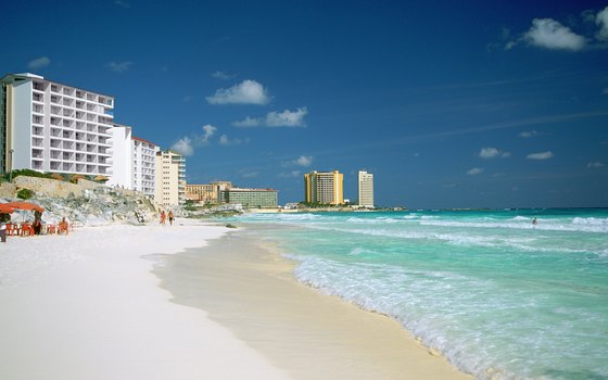 Efforts to repair Cancun's hurricane-damaged beaches have met with some success.