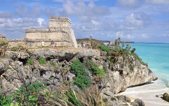 The Riviera Maya not only offers beautiful beaches at Tulum, but also Mexico’s only significant beachfront Mayan archeological ruins.