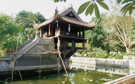 Visit the One-Pillar Pagoda, a 1049-era wooden temple on stilts over water in the Ba Dinh District.