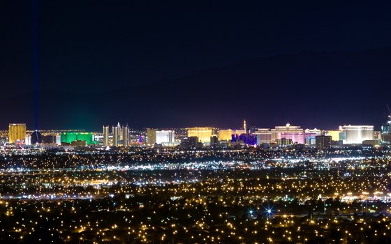 Las Vegas Boulevard -- the Strip -- is a stunning nighttime panorama.
