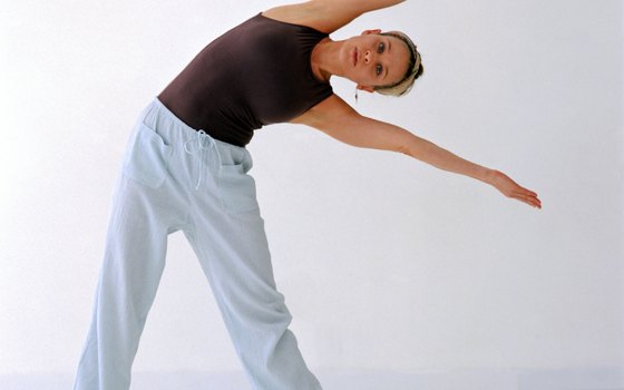Sweatpants or yoga pants allow plenty of movement.