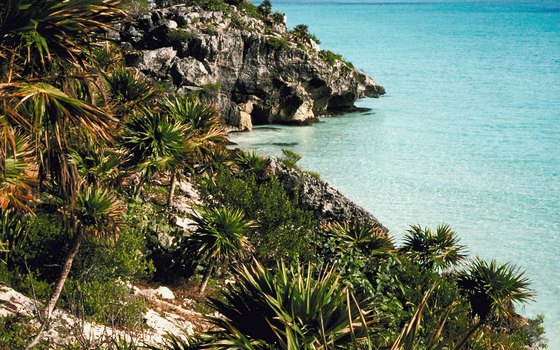 Situated on the cliffs above the Caribbean Sea, Tulum offers breathtaking scenery.