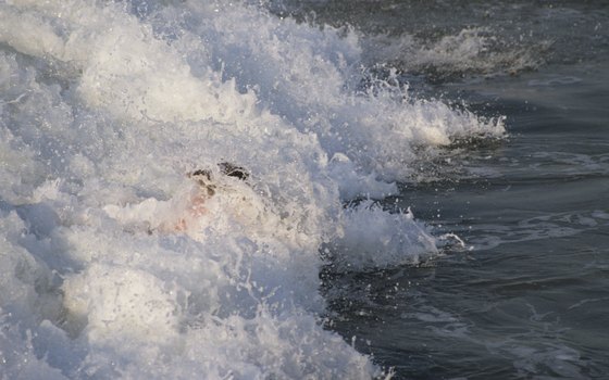 Body surfing on Myrtle Beach
