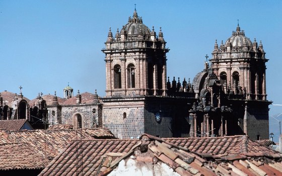 Cusco's rooftop views give you a chance to eye the intricacies of cathedral architecture.