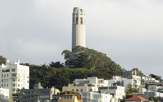Enjoy 360 degree views from atop Coit Tower.