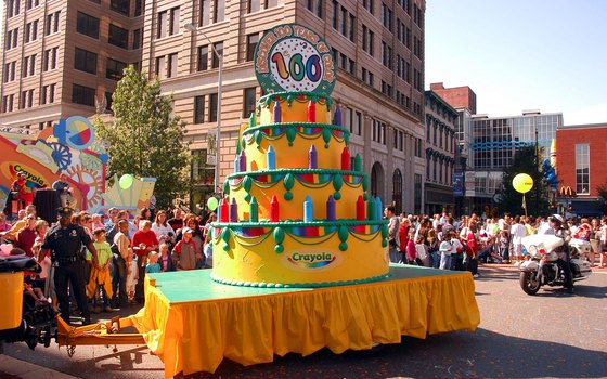Crayola celebrated its 100th birthday in 2003 with a parade and festivities in Easton, Pennsylvania.