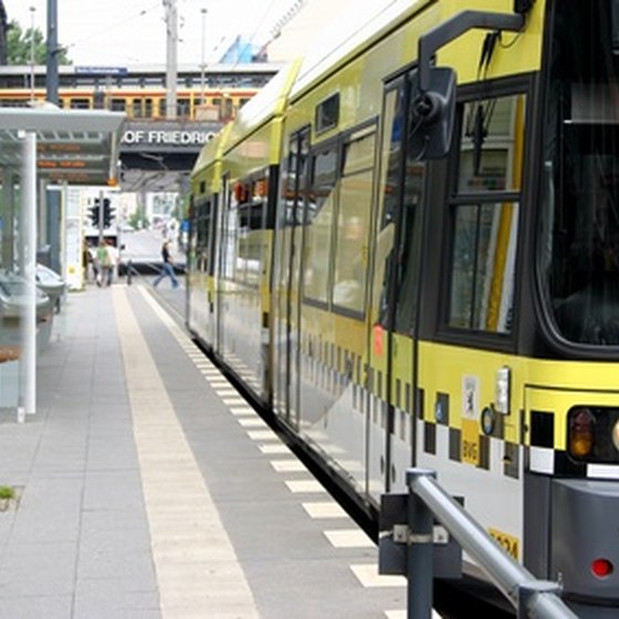 Tram station in Berlin, Germany