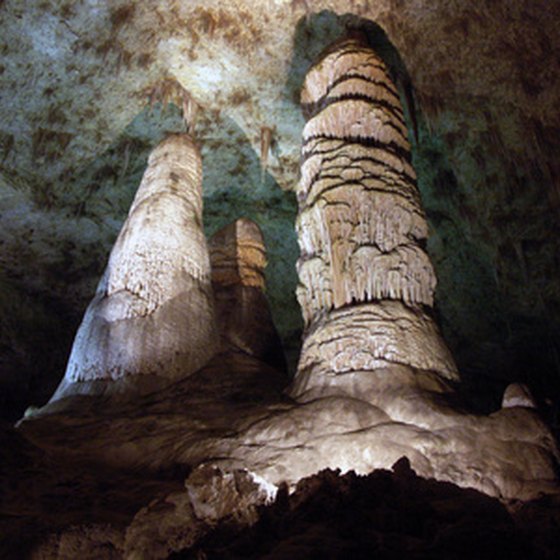 Stalagmites at Carlsbad Caverns