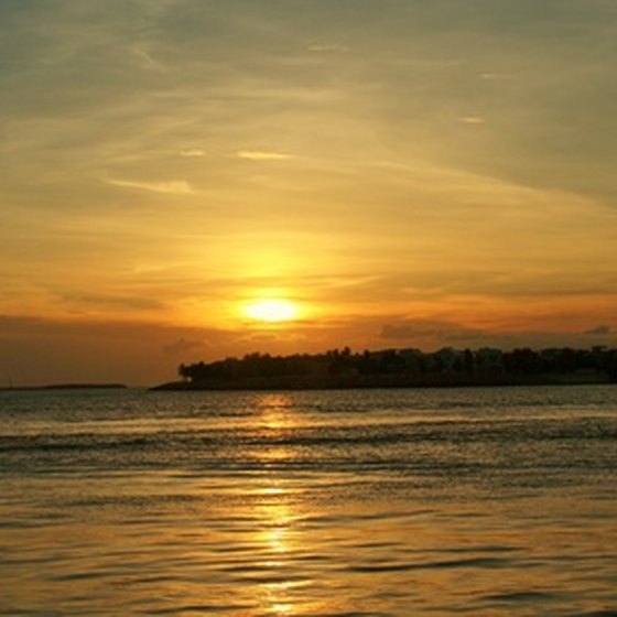 Fabulous sunsets are the order of the day when camping in the Florida Keys.