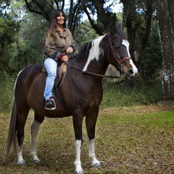 Horseback riding is a popular way to see the battlefield at Gettysburg, Pennsylvania.