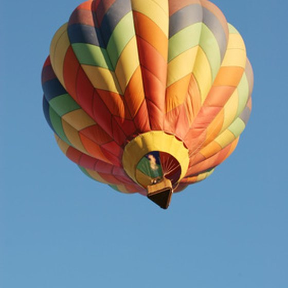 See Orlando from a hot-air balloon.