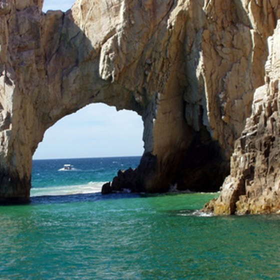 The Sea of Cortes meets the Pacific Ocean at the Arch in Los Cabos.