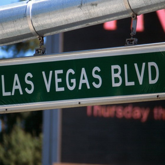 Las Vegas Boulevard, also know as the Strip.