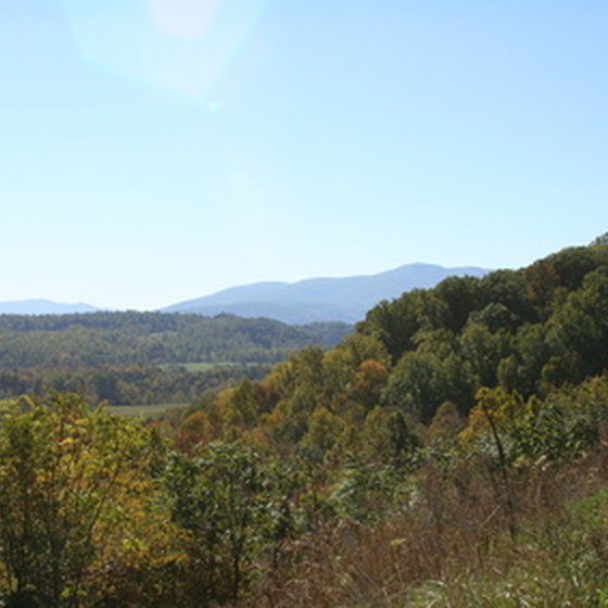 The Blue Ridge mountain range runs through north Georgia.