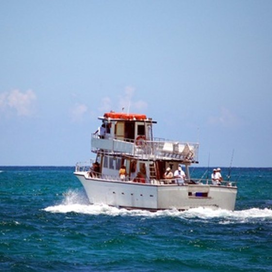 Enjoy fishing excursions on your own or charter a boat for guided trips