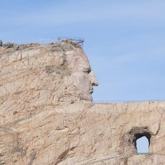 Crazy Horse Memorial in South Dakota is one of many tourist destinations for RV campers.