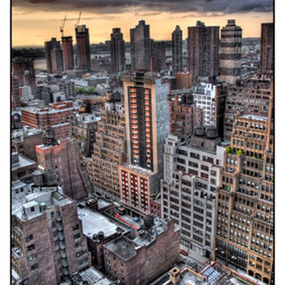 Skyline view of New York City