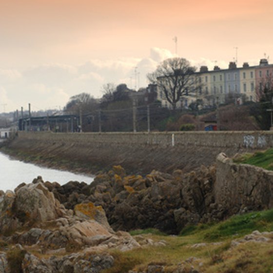 Dublin, Ireland, at sunset