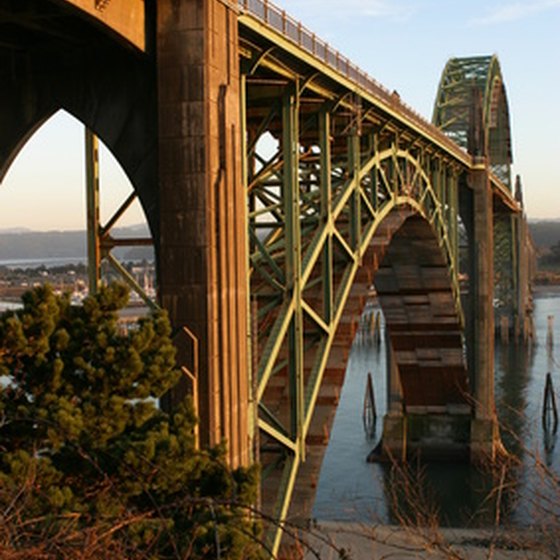 Yaquina Bay Bridge in Newport, Oregon.