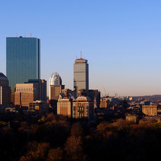 Boston skyline view
