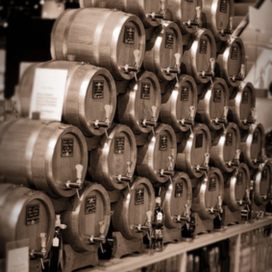 Scotch distillery barrels