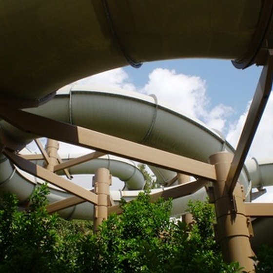 Splashtown offers over 50 attractions including water slides.