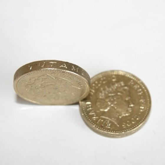 British pound coins