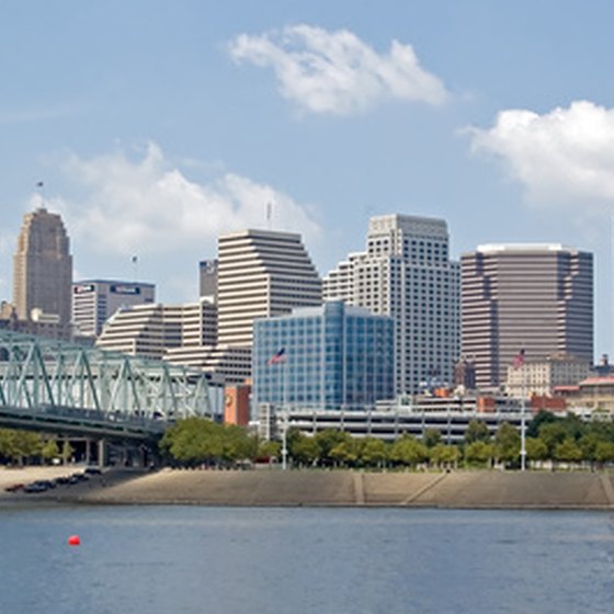 A view of the Cincinnati skyline.