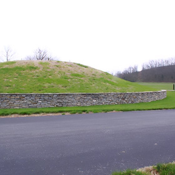 Oak Mounds are Indian mounds dating back to A.D. 1 and 1000.