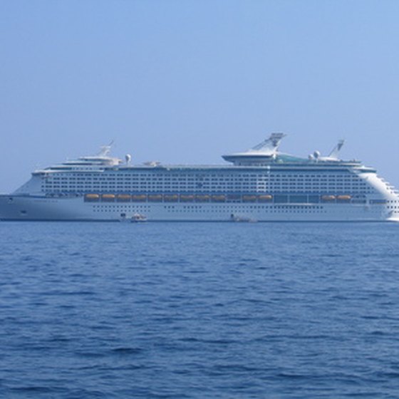 Many cruise ships sail to the Bahamas.