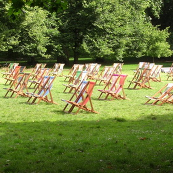 Summer chairs in Hyde Park