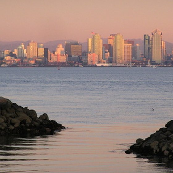 San Diego has 70 miles of coastline.