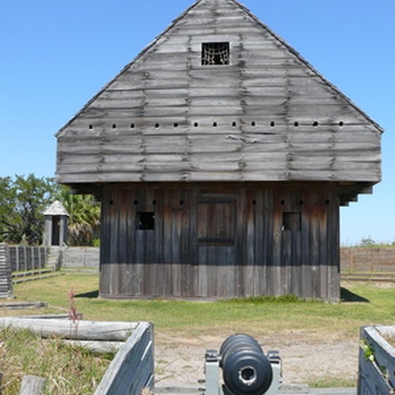 Ft. Fisher has old Civil War-era coastal defense buildings such as this one.