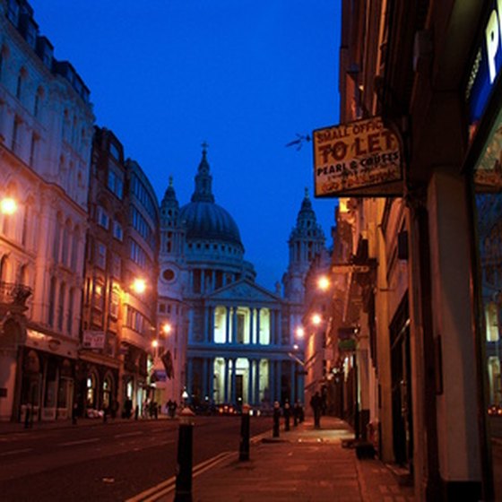 London at night