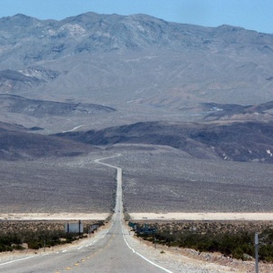 A lone Nevada road.