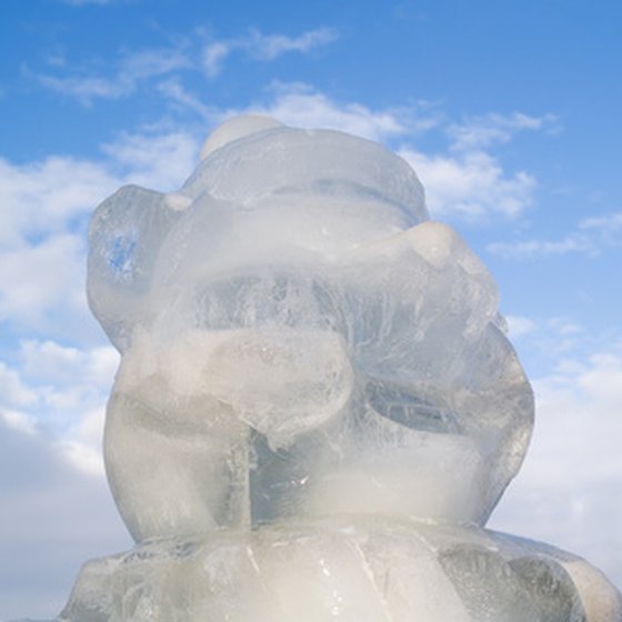 Ice sculptures are a staple of snow and ice festivals in central Michigan.