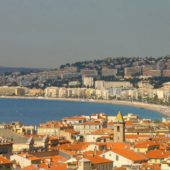 Panoramic view of Nice and the Mediterranean