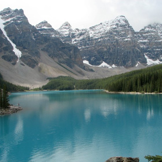 The Valley of 10 Peaks stands over Moraine Lake.