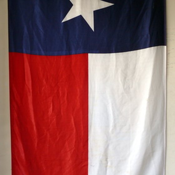 The state flag of Texas welcomes visitors as they experience all the Lone Star state has to offer.