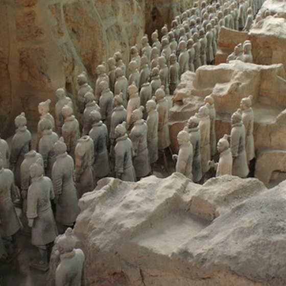 Terracotta Warriors are found in Xi'an, China.