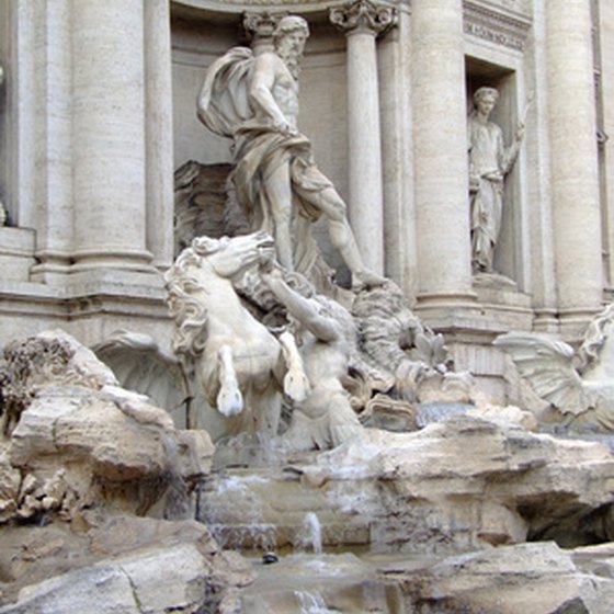 Visit the Trevi Fountain on a group tour of Italy.