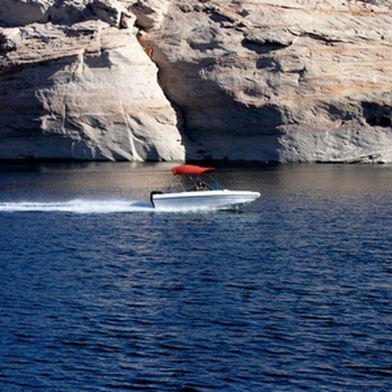 A boat on Lake Powell.