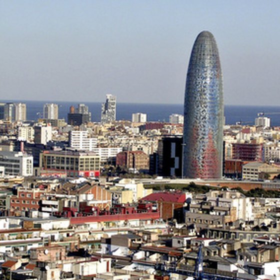 Barcelona's uinique cityscape offers impressive views.
